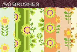 Flower Power retro patterns