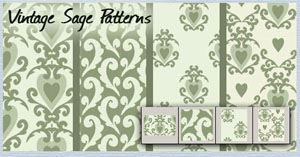 Vintage Sage patterns 