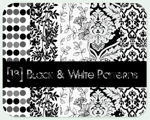 black - white patterns